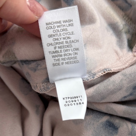 J.Jill Pure Jill Floral Velour Tunic Long-Sleeve Powder Pink Pockets XL Plush - Picture 8 of 8